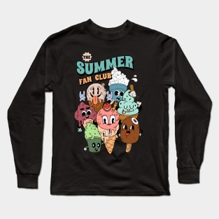 Ice cream summer fan club Long Sleeve T-Shirt
